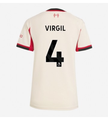 Liverpool Virgil van Dijk #4 Replik Auswärtstrikot Damen 2025-26 Kurzarm